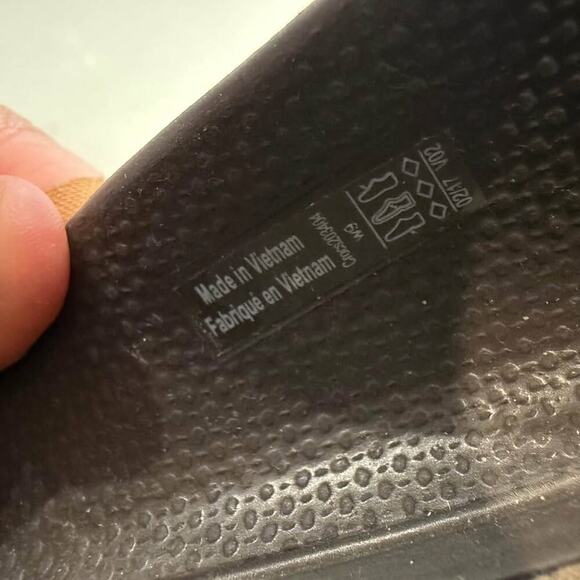 Crocs Slip On Casual Ballet Flats Women’s 9 Brown Rubber Minimalist Comfort Work - Picture 6 of 7